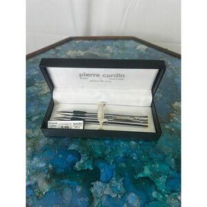 Pierre Cardin Paris New York Pen & Pencil Set w/ Case Vintage
